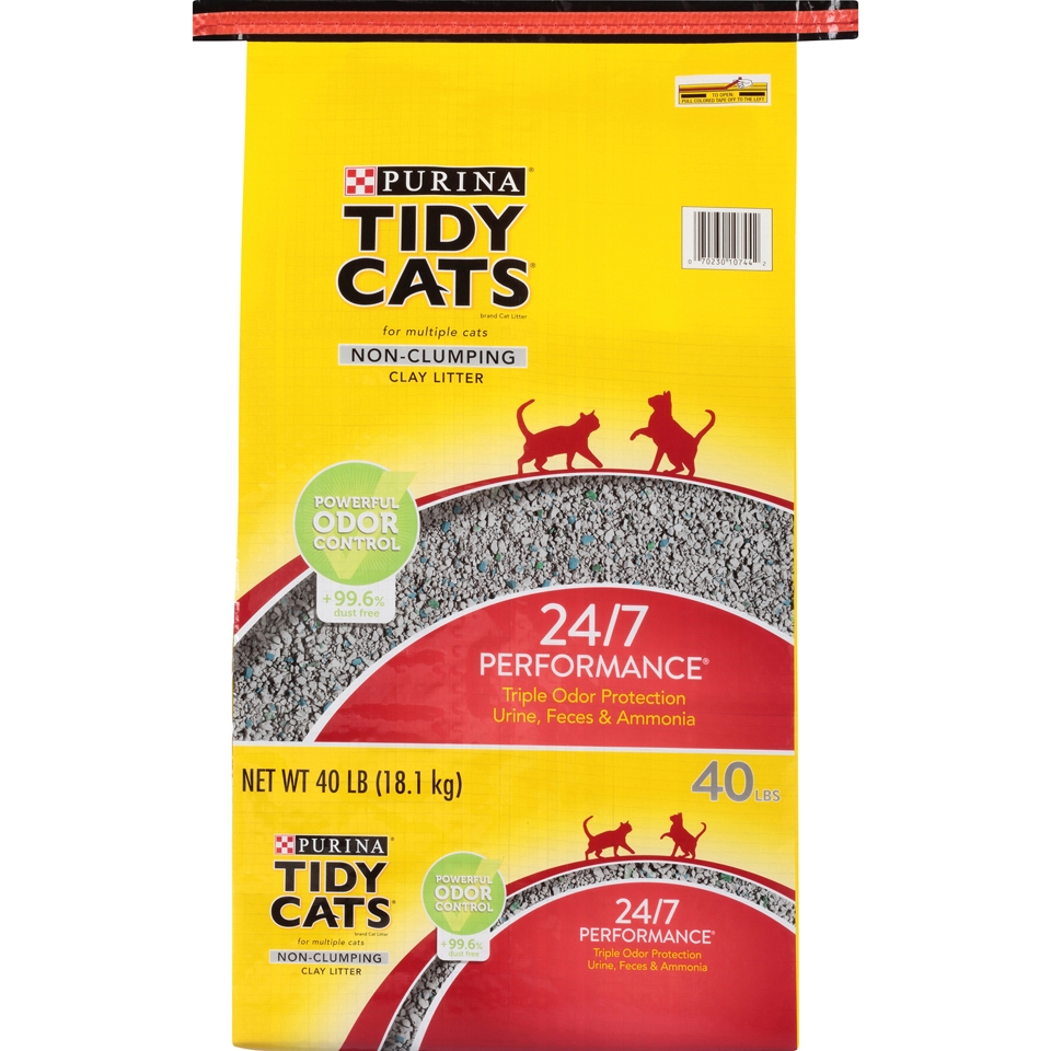 Tidy Cat Non Clumping 24 7 Performance Cat Litter 40 LBS