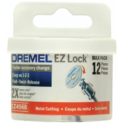 Hot Price Dremel EZ456B EZ Lock 1-1/2" Cut-off Wheels 12 Pk 2615E456AF 