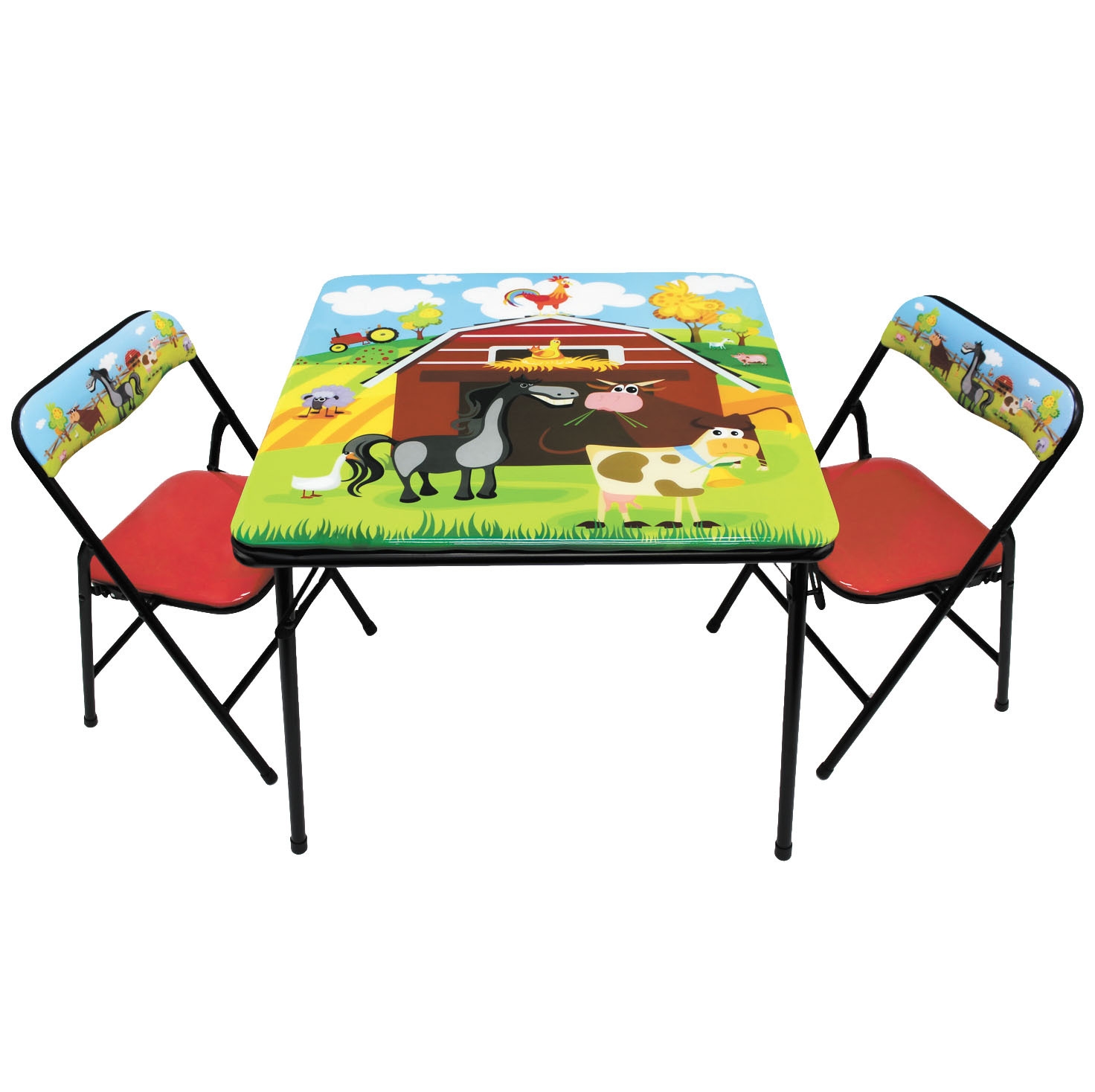 childs folding table and chairs