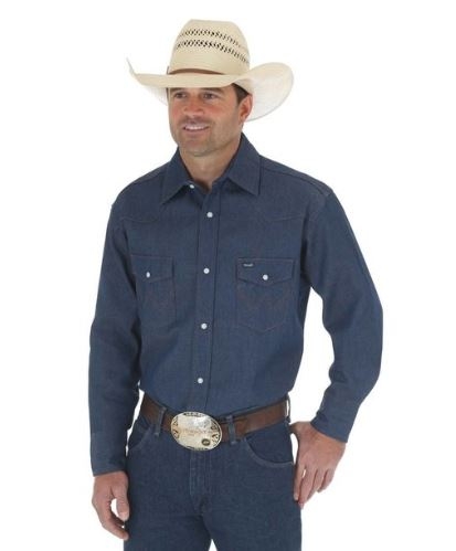 wrangler snap button work shirts